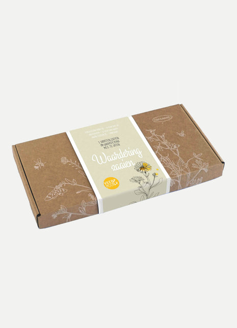 Cadeaudoosje Waardering zaaien