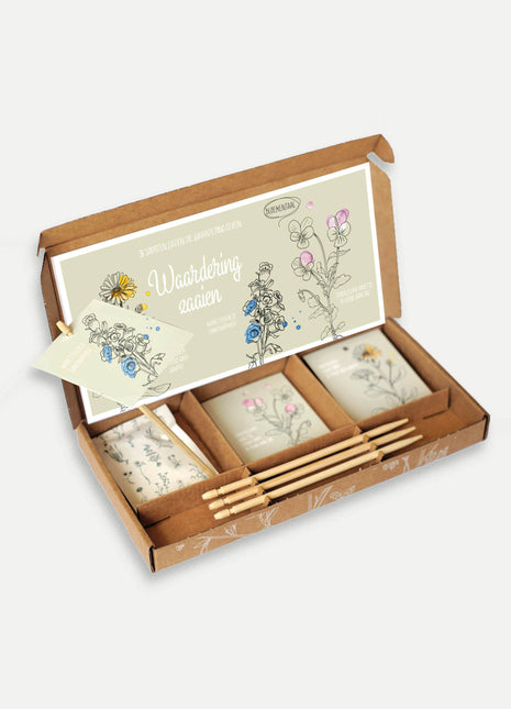 Cadeaudoosje Waardering zaaien