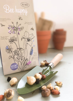 Bloembollenpakket Bee Happy met schepje