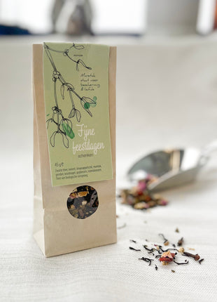 Thee kerstmelange Fijne feestdagen