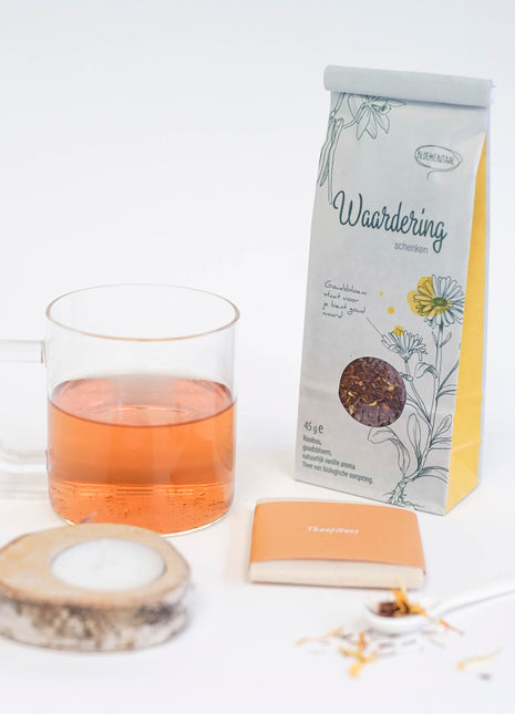 Waardering schenken, biologische thee