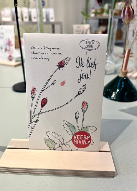 Zadenzakje 'Ik lief jou'